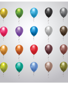 12 inch Metallic Latex Balloons in various colours