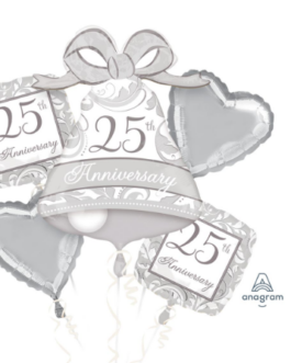 25th anniversary bouquet Foil balloon