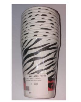 Cups in Zebra theme