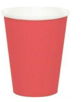 Cups in red solid