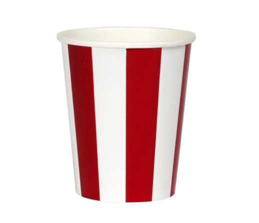 Variatas Cups in red stripes
