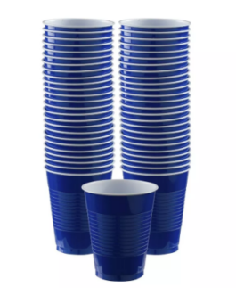 Cups in royal blue solid