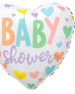 For your shower Foil Balloon with Helium and curling ribbon