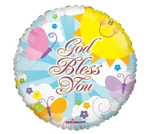 Variatas God bless you Foil Balloon