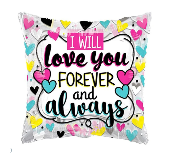 Variatas I love you, Together Forever Foil Balloon
