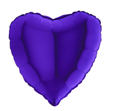 Variatas Indigo solid heart shape Foil Balloon