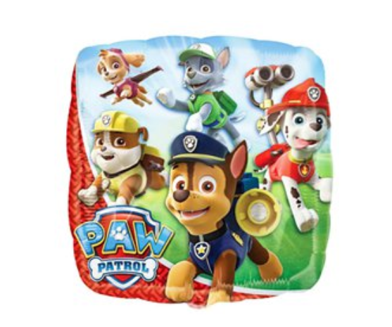 Variatas Paw Patrol Square Foil Balloon