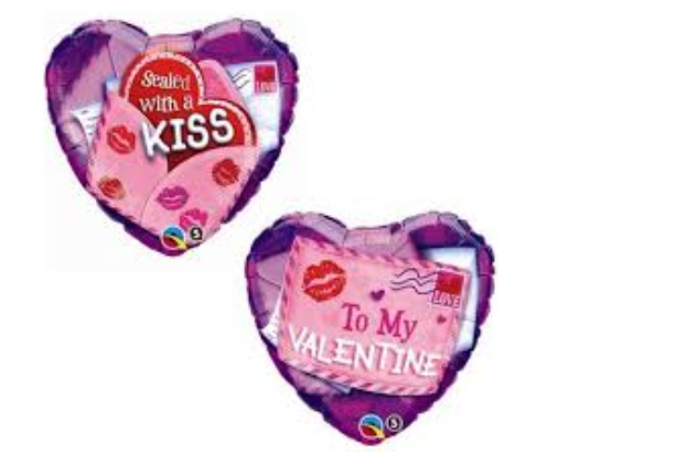 Variatas Sealed with a kiss hearts shape
