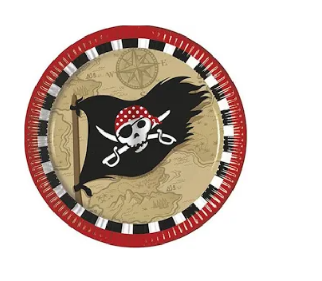 Variatas Small Round Plates in Pirate theme