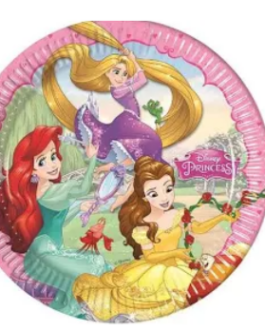 Small Round Plates in Princess theme