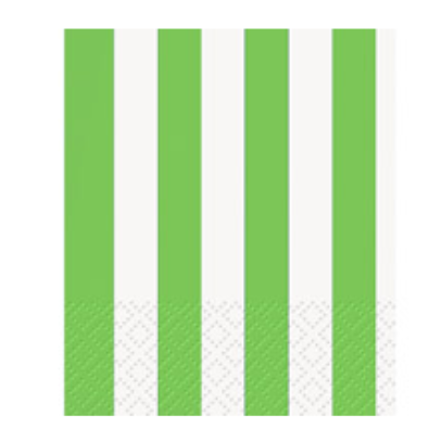 Variatas Small Serviettes in green stripes