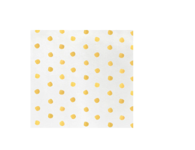 Variatas Small Serviettes in orange polka dots