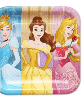 Small Square Plates in Princess theme