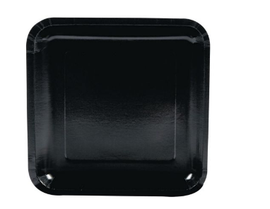 Variatas Small Square Plates in black solid
