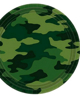 Standard Round Plates in Camouflage theme