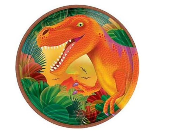 Variatas Standard Round Plates in Dinosaur theme