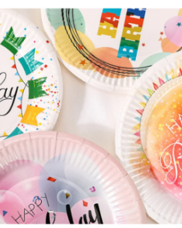 Standard Round Plates in Party theme