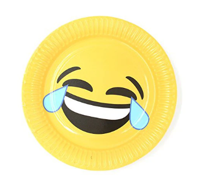 Variatas Standard Round Plates in Smiley emoji theme