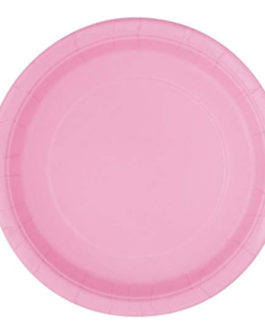 Standard Round Plates in baby pink solid