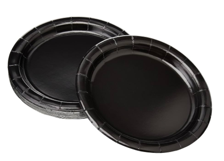 Variatas Standard Round Plates in black solid