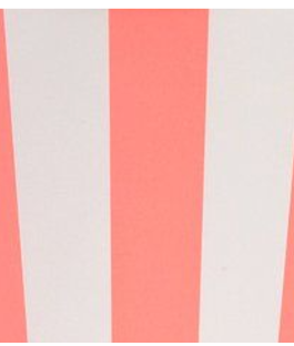 Standard Round Plates in coral stripes