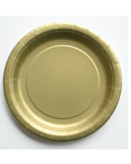 Standard Round Plates in gold solid