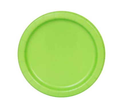 Variatas Standard Round Plates in green solid