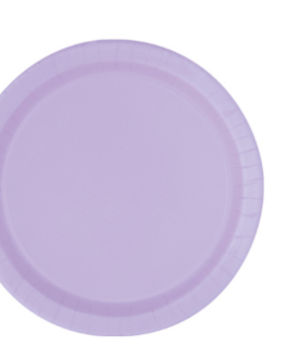 Standard Round Plates in lilac solid