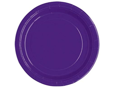 Variatas Standard Round Plates in purple solid