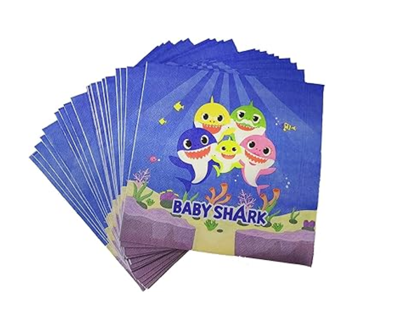 Variatas Standard Serviettes in Baby Shark Doo Doo Doo theme