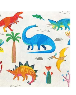 Standard Serviettes in Dinosaur theme