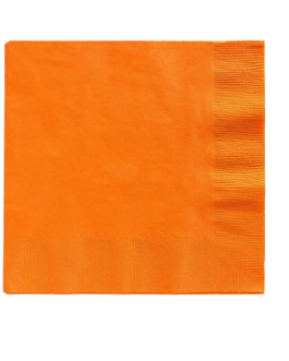 Standard Serviettes in orange solid