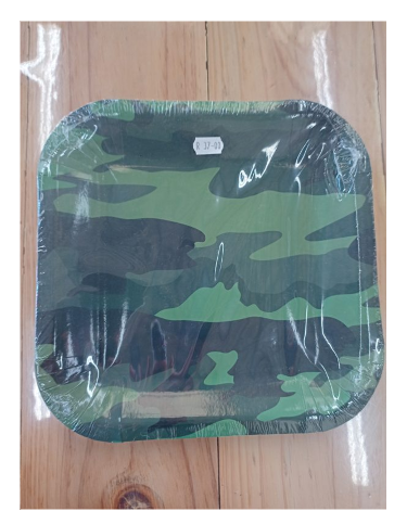Variatas Standard Square Plates in Camouflage theme