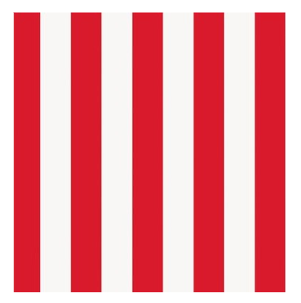 Variatas Standard Square Plates in red stripes