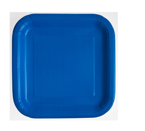 Variatas Standard Square Plates in royal blue solid