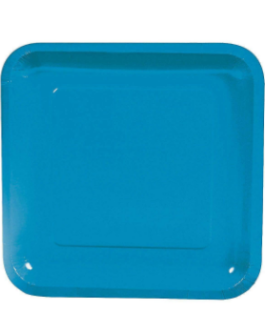 Standard Square Plates in turquoise solid