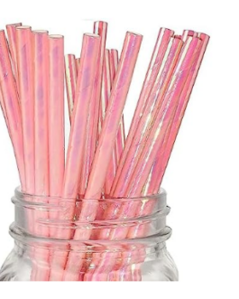 Straws in coral solid