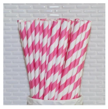 Variatas Straws in coral stripes