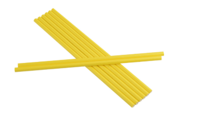 Variatas Straws in yellow solid