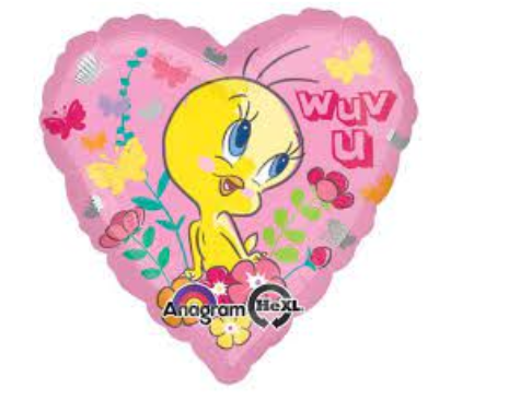 Variatas Wuv u tweety heart shape