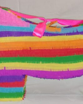 Rainbow-colour Donkey Pinata