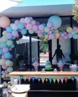 2.5 metre Pastel Colour Garland with 36inch balloons
