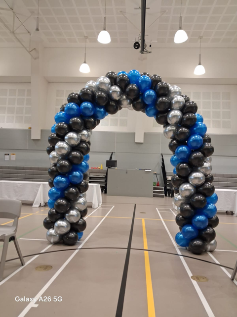 Variatas Black Blue Silver Spiral arch